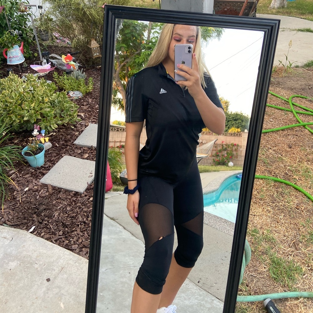 Adidas black shirt